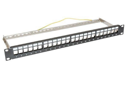 CAT6A FTP 24 port Empty Patch Panel Shielded